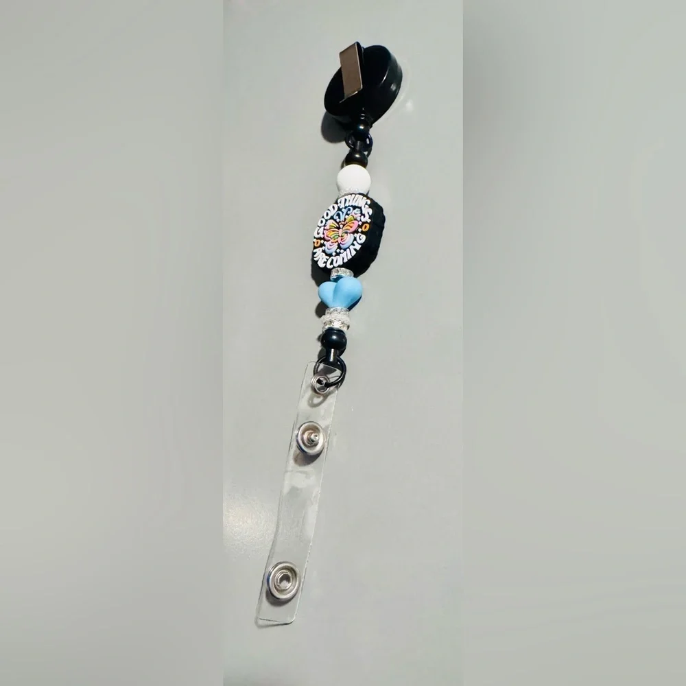 Brand New “Good Things are Coming” Women’s Retractable Badge Reel